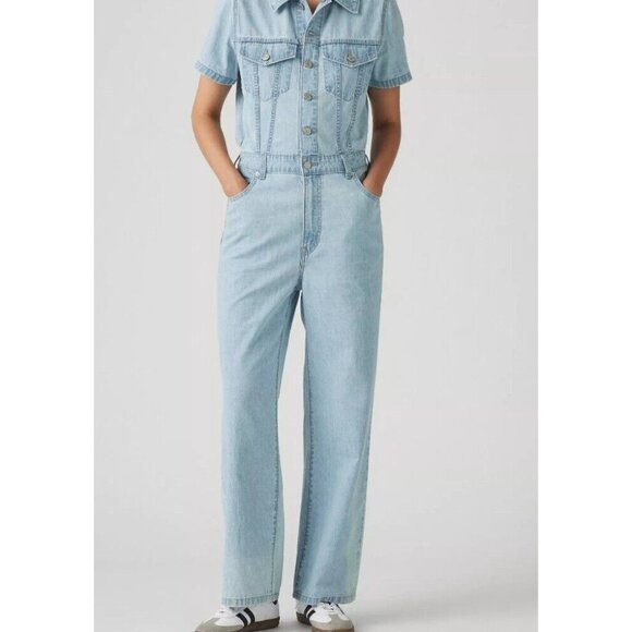 Levi's Pants - Levi's Women's Short Sleeve Heritage Jumpsuit Standard Fit Size XS